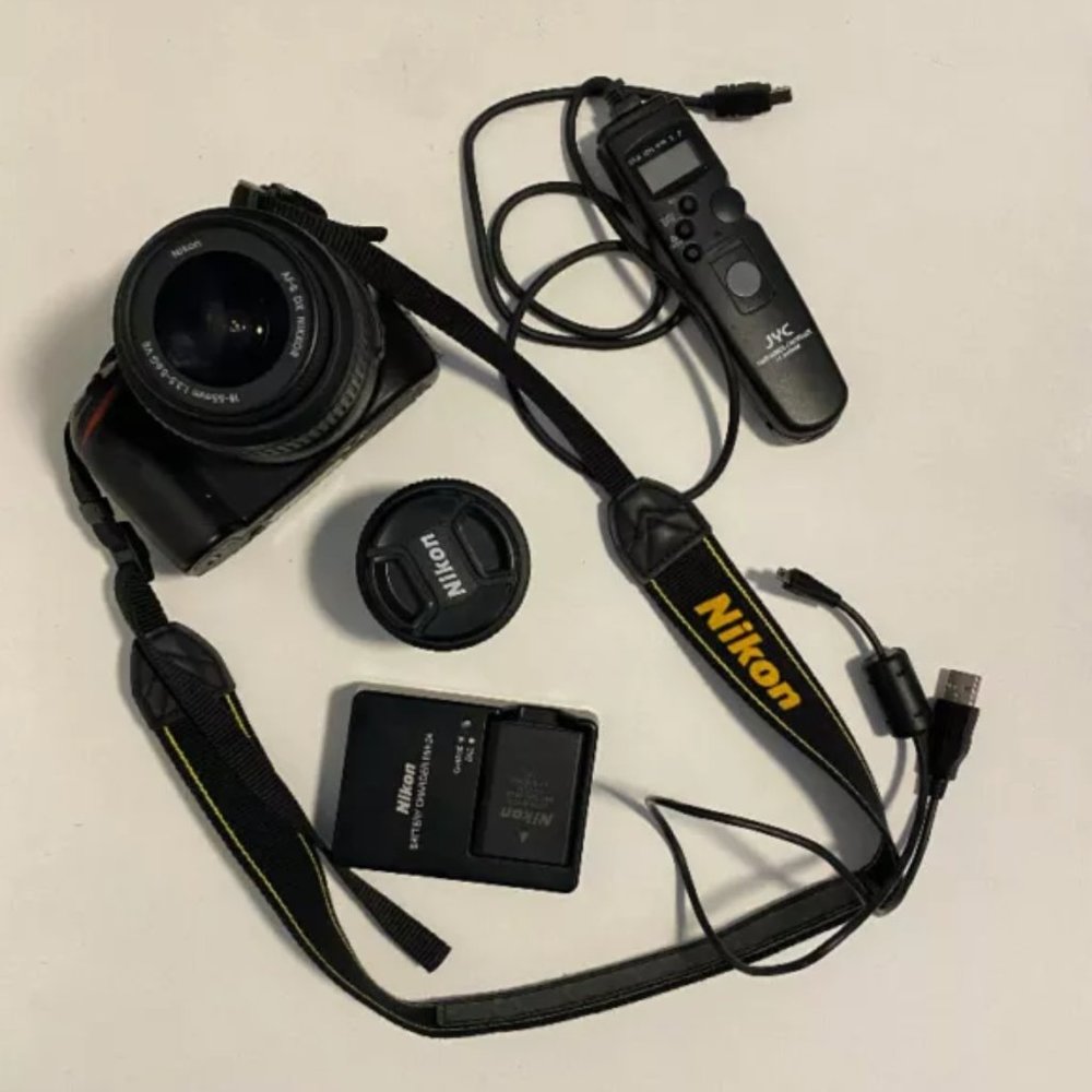 Nikon DSLR Camera D3200 Bundle With Two Lens, Timelapse Remote and More